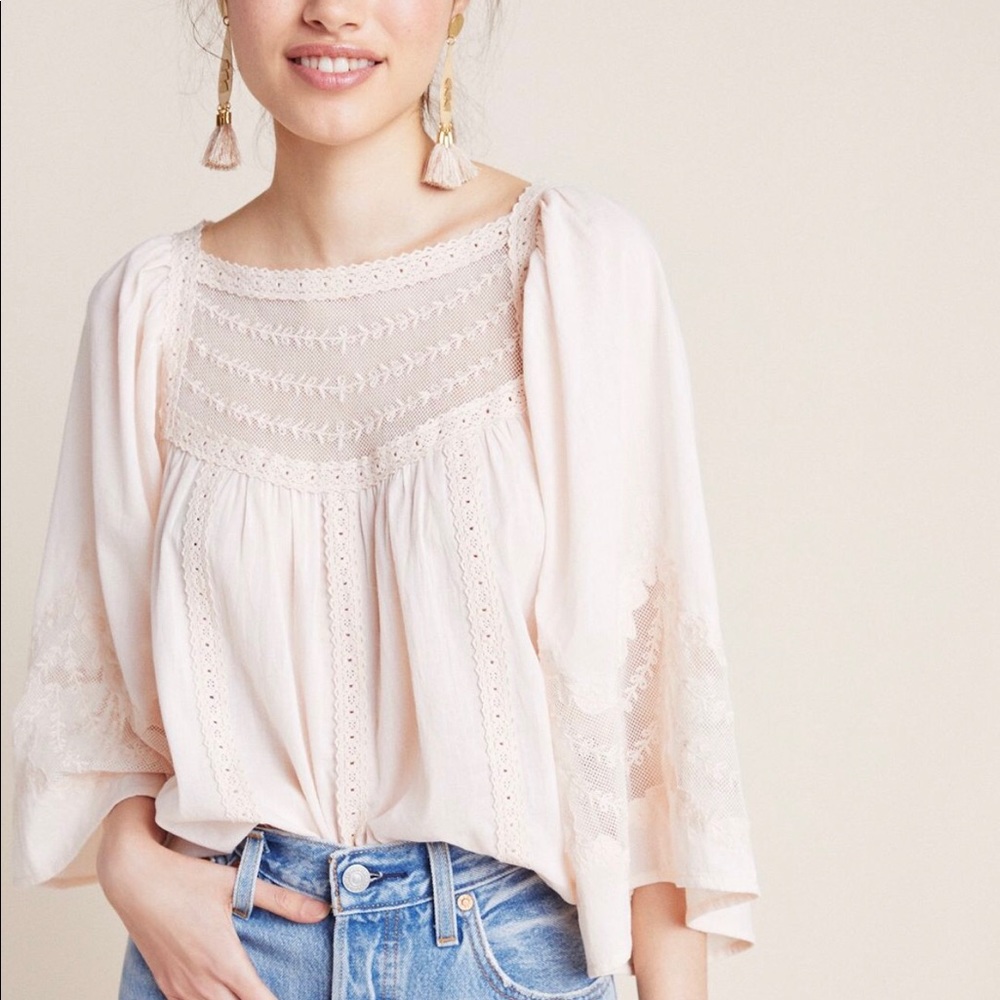 Anthropologie Valentina Peasant Blouse